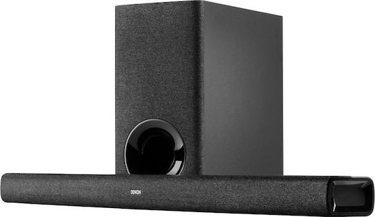 Denon DHT S416 Soundbar 2.1 Bluetooth, HDMI și Wi-Fi cu Telecomanda Negru