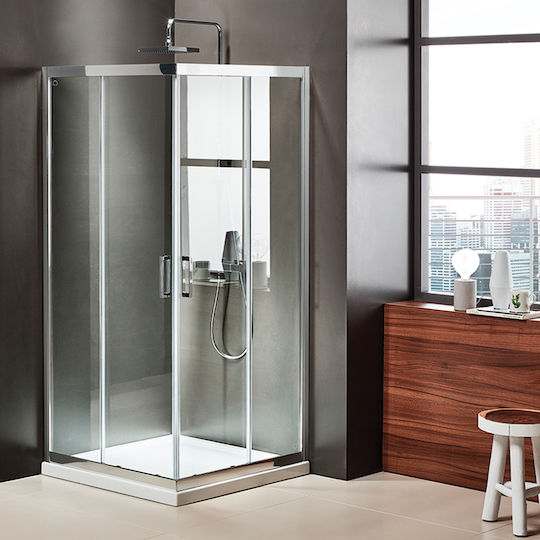 Axis Corner Entry Καμπίνα Ντουζιέρας με Συρόμενη Πόρτα Axis Corner Entry Καμπίνα Ντουζιέρας με Συρόμενη Πόρτα