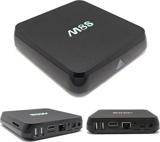 TV Box M8S 4K UHD με WiFi USB 2.0 2GB RAM και 8GB Αποθηκευτικό Χώρο με Λειτουργικό Android 4.4