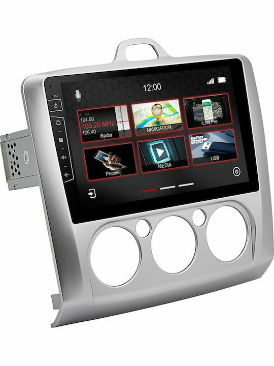 Dynavin Car Audio System for Ford Focus 2004-2010 with A/C (Bluetooth/USB/AUX/WiFi/GPS/Apple-Carplay/Android-Auto) with Touch Screen 9"
