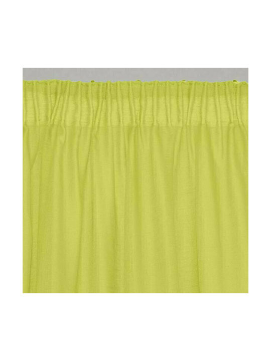 Lino Home Lino Home Curtain with Pencil Pleat Line 201 Lemon 145x295cm