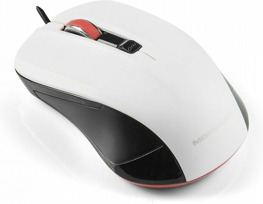 Modecom MC-M9.1 Ενσύρματο Ποντίκι Λευκό