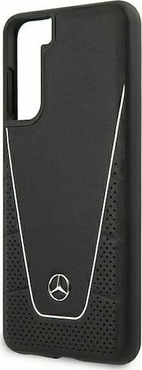 Mercedes-Benz Dynamic Leather Back Cover Piele Negru (Galaxy S21 5G)