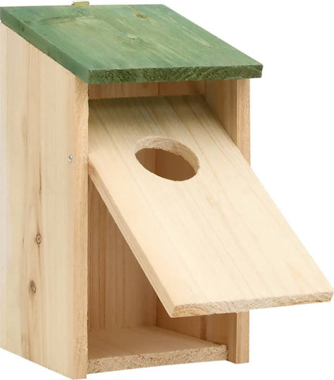 vidaXL Vogelnest Hölzern Grün