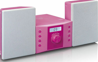 Lenco Sound System 2 MC-013 MC-013P 4W with CD Player and WiFi Pink