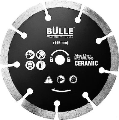 Bulle Διαμαντόδισκος Slicer/Coarse Grater Disc Construction Materials 115mm 1pcs