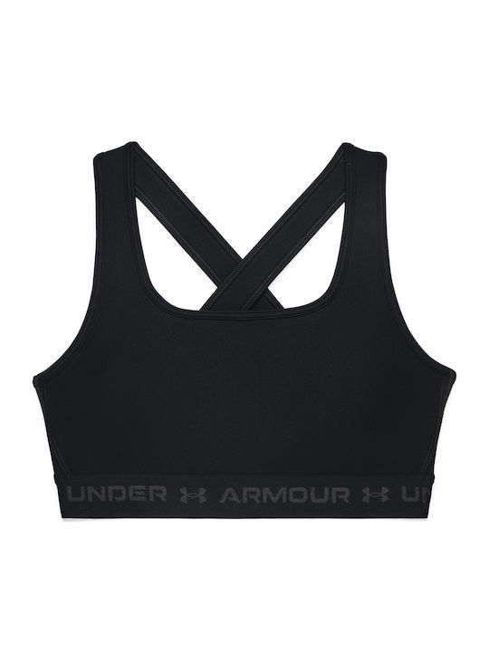 Crossback Mid Women's Sports Bra without Padding Black