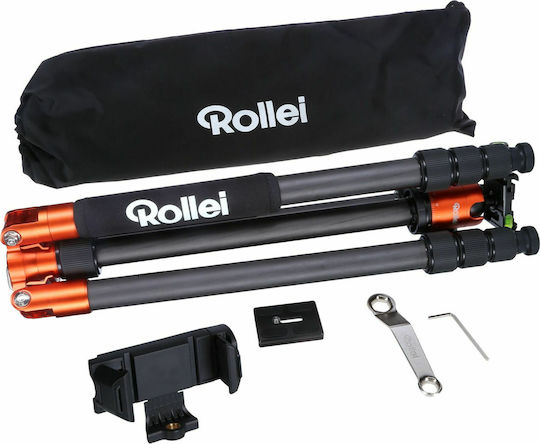 Rollei C5i Carbon Fotografie-Stativ Orange