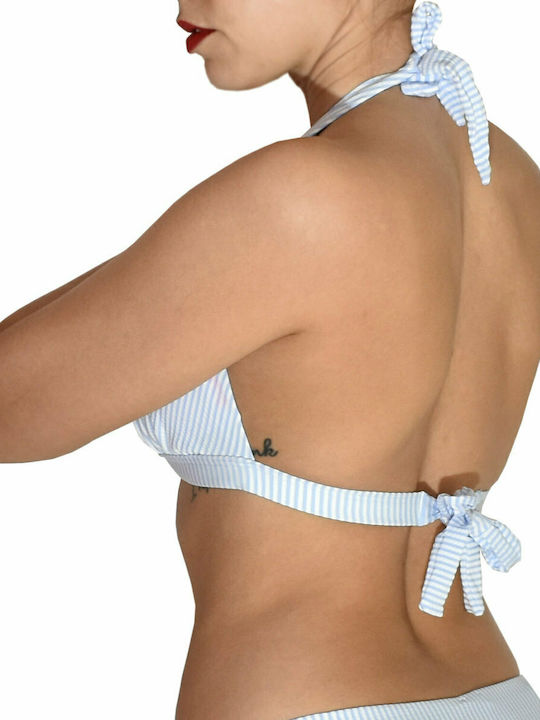 Blu4u Triangle Bikini Top Light Blue