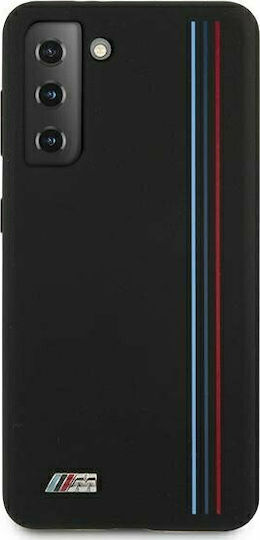 BMW Stripes M Collection Back Cover Σιλικόνης Μαύρο (Galaxy S21+ 5G)