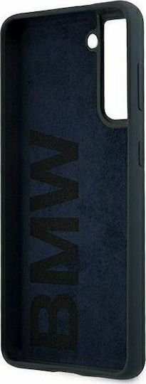 BMW Signature Umschlag Rückseite Silikon Marineblau (Galaxy S21+ 5G)