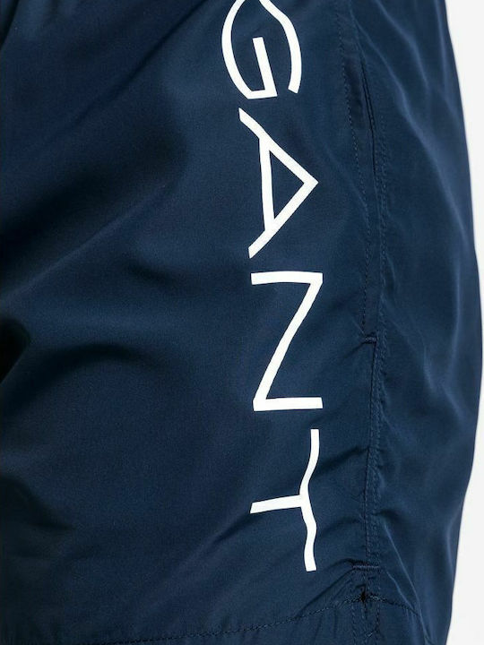 Men's Swimwear Shorts Navy Blue with Patterns