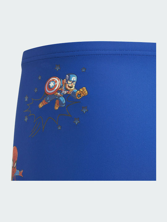 adidas Marvel Superhero Swim Briefs Kids Swimwear Swim Shorts Blue