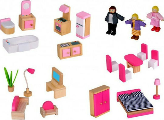 Tooky Toys Holzpuppenhaus