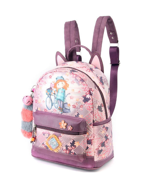 Karactermania Forever Ninette Bicycle Παιδική Τσάντα Πλάτης Ροζ 32x18x18εκ. Karactermania Forever Ninette Bicycle Παιδική Τσάντα Πλάτης Ροζ 32x18x18εκ.