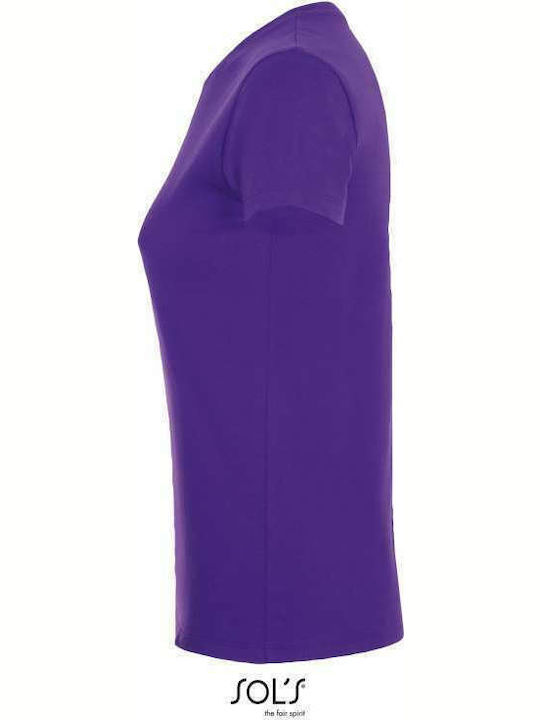 Sol's Regent Γυναικείο Διαφημιστικό T-shirt Κοντομάνικο Dark Purple