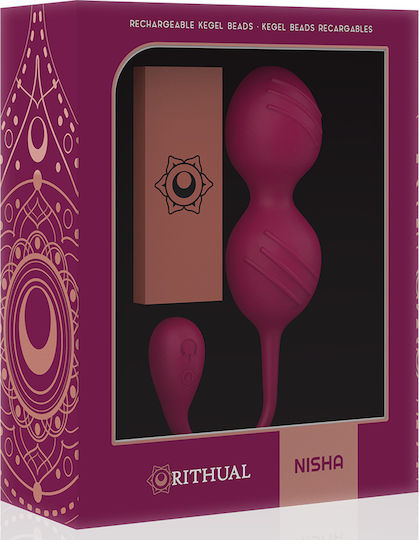 Rithual Rechargeable Kegel Balls Κολπικές Μπάλες με Δόνηση Φούξια