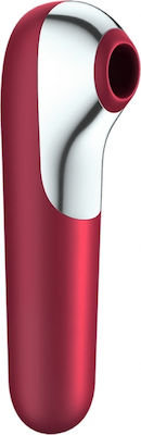 Satisfyer Dual Love Vibe & Sucker with Air Pulse Sauger Vagina mit Vibration Red 1Stück