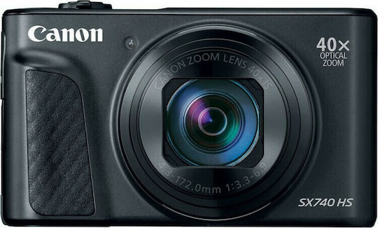 Canon PowerShot SX740 HS Travel Kit Compact Camera 20.3MP Full HD (1080p) Optical Zoom 40x Black