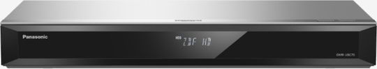 Panasonic Blu-Ray Player DMR-UBC70 DMR-UBC70EGS Built-in WiFi with Blu-Ray/DVD Recording and USB Media Player Capability Silver