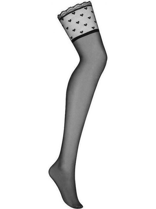 Obsessive Heartia Sexy Κάλτσες Μαύρες