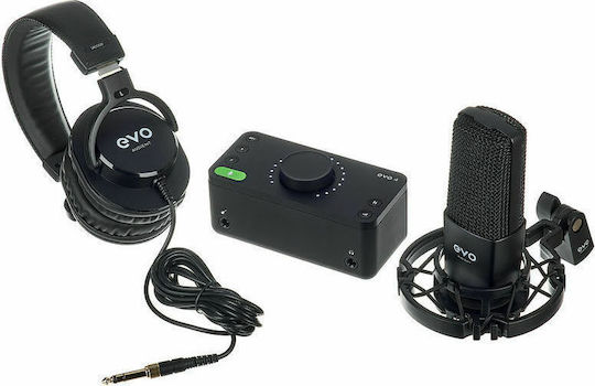 Evo Start Recording Bundle Εξωτερική Επαγγελματική Κάρτα Ήχου με Σύνδεση USB