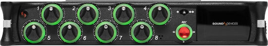Sound Devices MixPre-10 II Polyphonic Digital Portable Recorder Battery/Power for Recording on Memory Card with Phantom Power