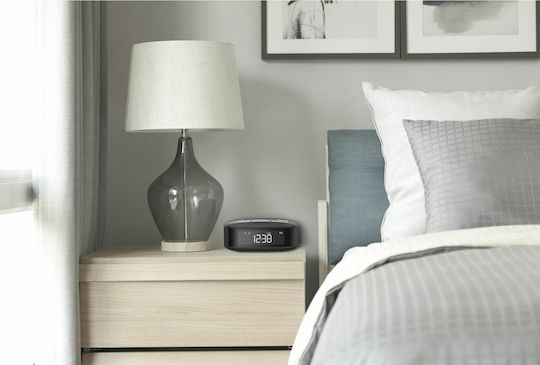 Philips Ceas De Masă Digital LCD Din Plastic Cu Ceas Deșteptător Și Radio Negru TAR3505/12