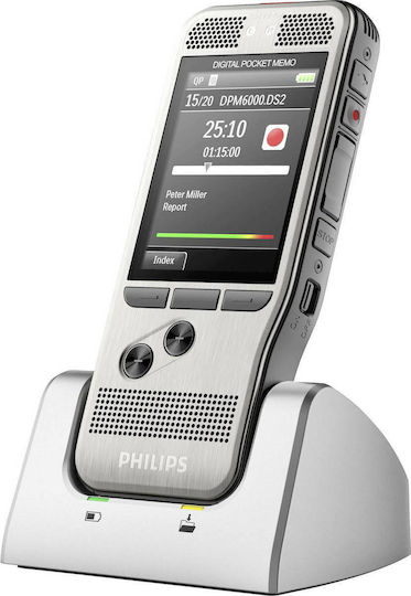 Philips Voice Recorder DPM6700 DPM6700/03 με Eσωτερική Μνήμη 4GB