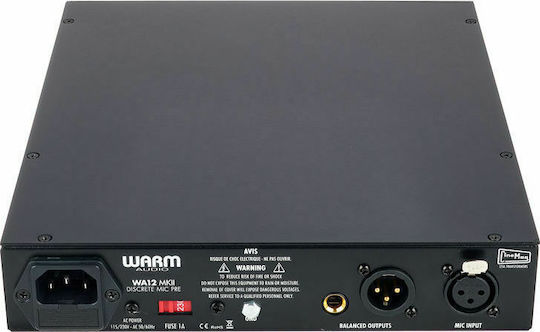 Warm Audio WA-12 MKII Microphone Preamplifier Mono with Phantom Power & 1 XLR Input