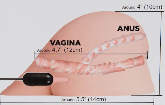Nanma XXX To-Go Masturbator Butt / Vagina with Vibration
