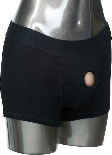 Calexotics Packer Gear Black Boxer Brief Harness Бельо в Черен цвят
