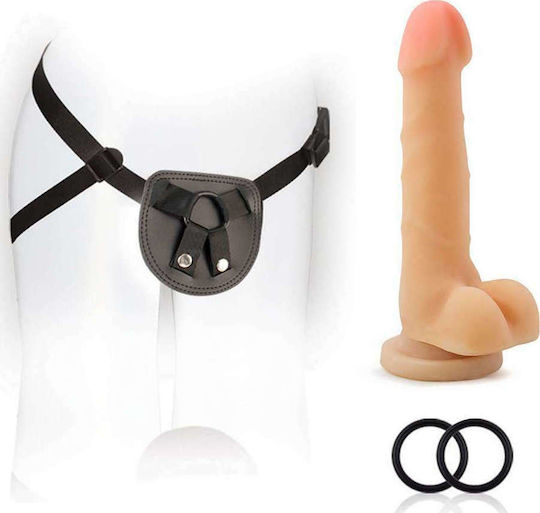 Blush SX For You Harness Kit with Silicone Dildo Harness με Dildo 18cm στο χρώμα του δέρματος