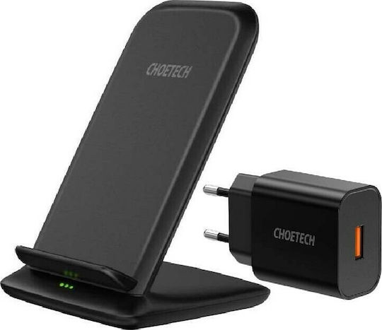 Choetech Încărcător Wireless (Qi Pad) 15W Negruς (T555-F)