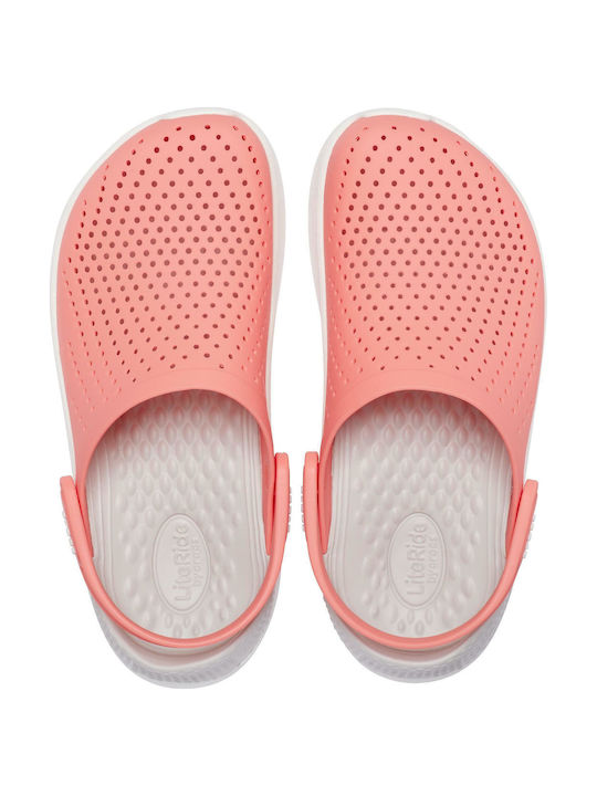 Crocs Literide Γυναικεία Ανατομικά Σαμπό Ροζ