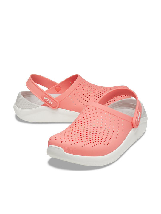 Crocs Literide Γυναικεία Ανατομικά Σαμπό Ροζ