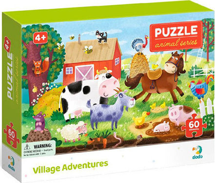 Παιδικό Puzzle Animal Series: Village Adventures για 4+ Ετών 60pcs Dodo