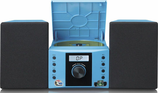 Lenco Soundsystem 2 MC-013 MC-013BLUE 4W mit CD Player und WiFi Blau