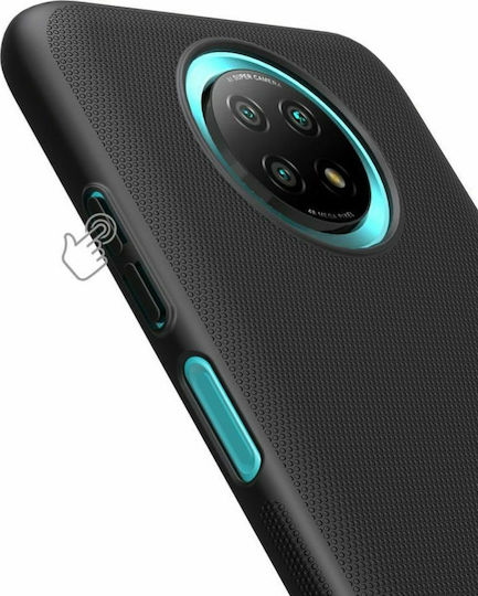 Nillkin Super Frosted Shield Back Cover Plastic Black (Redmi Note 9T)
