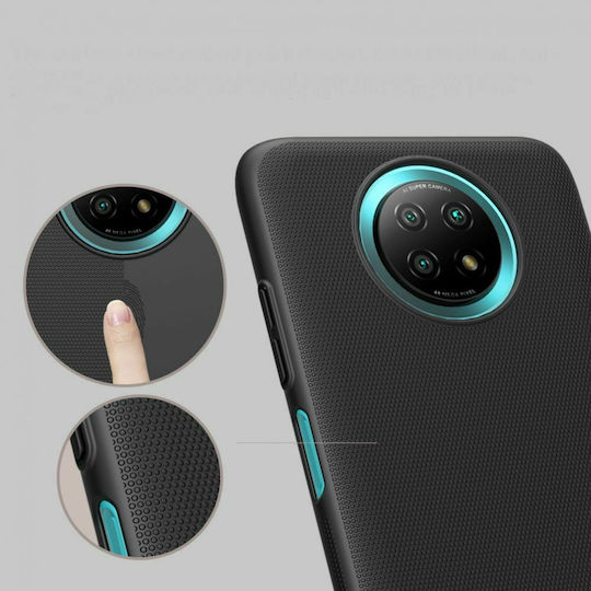 Nillkin Super Frosted Shield Back Cover Plastic Black (Redmi Note 9T)