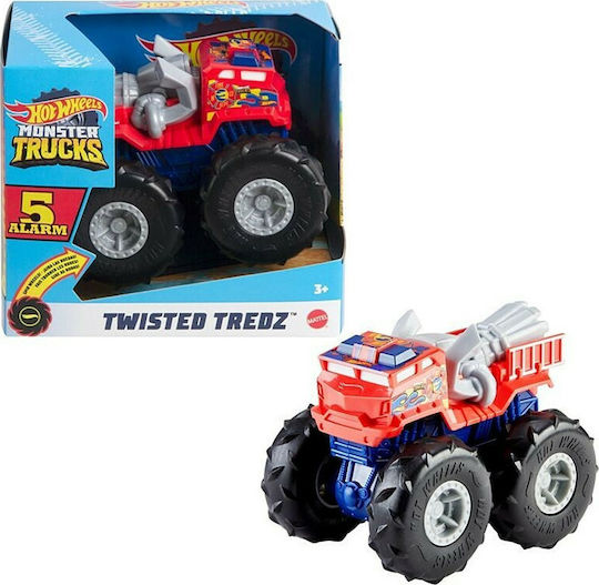 Hot Wheels Monster Truck Twisted Tredz Car 5 Alarm 1:43 Monster Truck For 3+ Years (Various Designs) 1pc