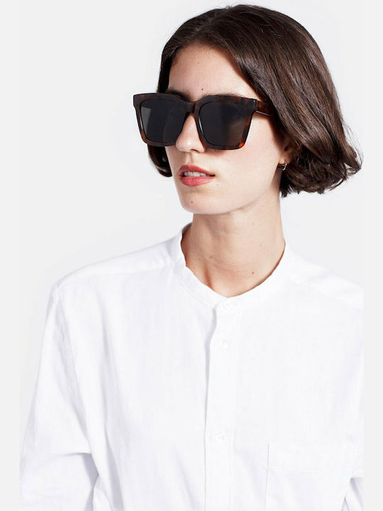 Retrosuperfuture Aalto Sunglasses Brown with Acetate Frame & Gray Lens