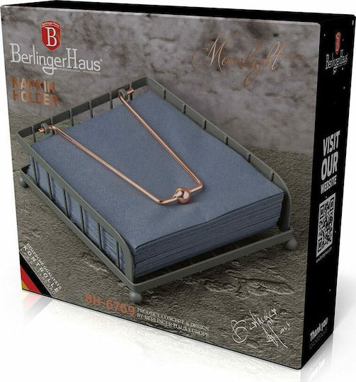 Berlinger Haus Moonlight Collection Χαρτοπετσετοθήκη Μεταλλική Γκρι 18.5x18.5x6.2cm BH-6769 Berlinger Haus Moonlight Collection Χαρτοπετσετοθήκη Μεταλλική Γκρι 18.5x18.5x6.2cm BH-6769