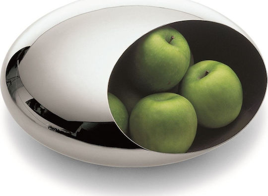 Philippi Cocoon Fruit Bowl Inox Silver 30x30cm