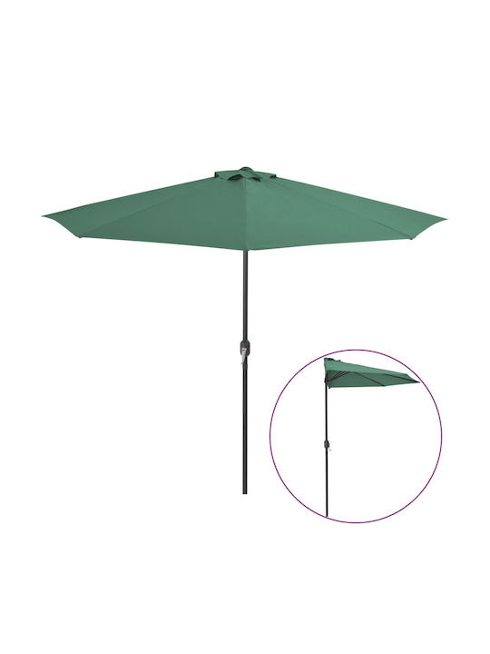 Garten- und Terrassen-Sonnenschirm Rundschreiben Aluminium Grüne Φ3xΥ2.23m