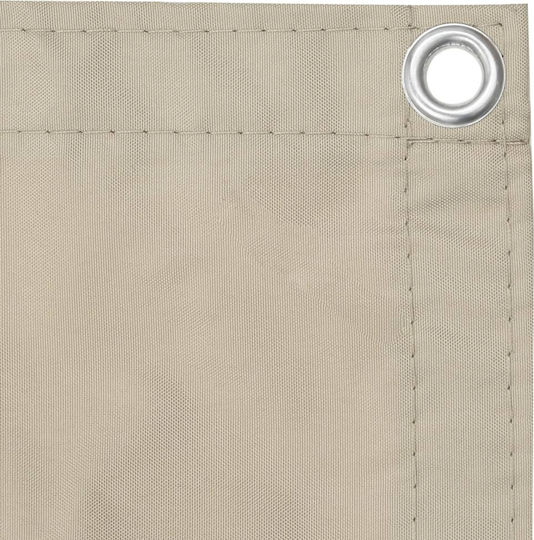 vidaXL Rectangular Shade Divider Beige in Roll With Hoop & with PU Coating 0.75x3m made of Oxford fabric
