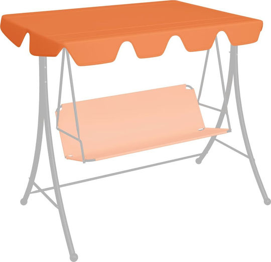 vidaXL Swing Fabric Orange with PVC Coating 1.92x1.47m 270gr/m²