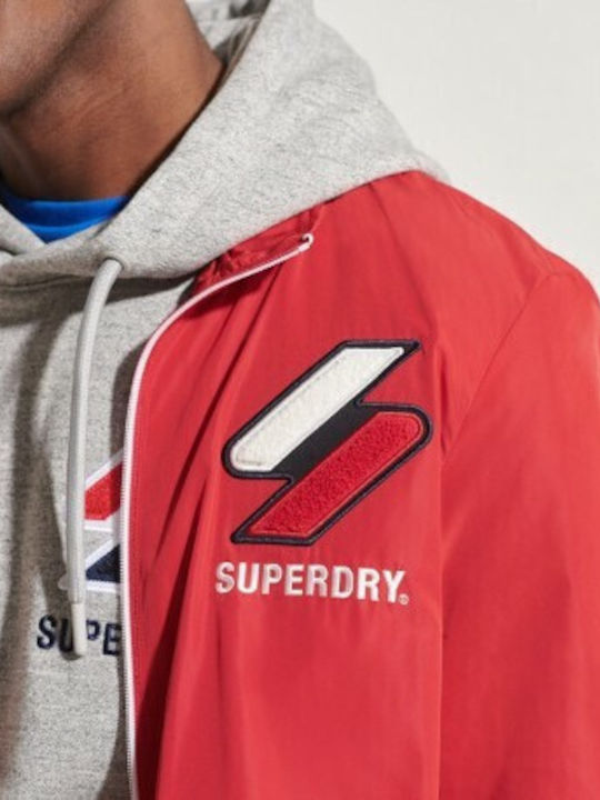 Cagoule Jacke Winddicht Rot