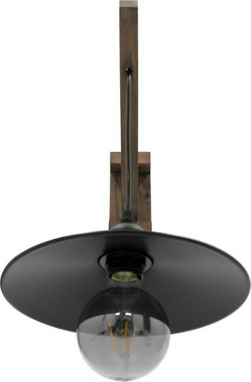 GloboStar Jonas Vintage Lampa De Perete Cu Bază De Bec E27 Maro 26x50x50cm