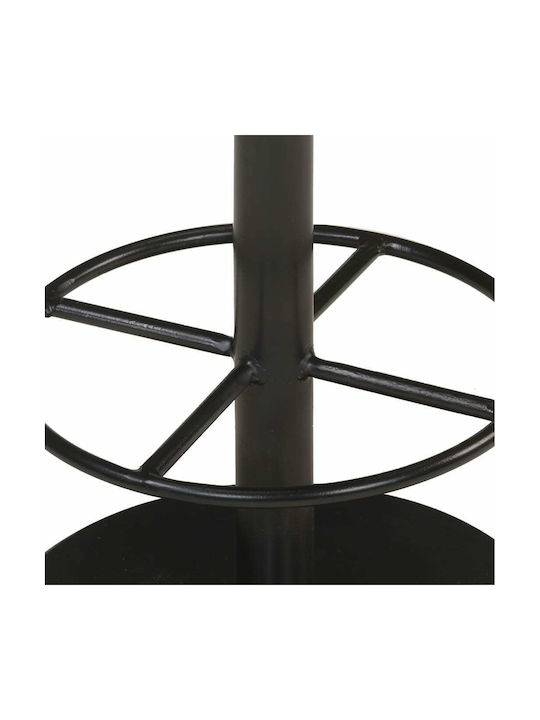 Stool Bar with Adjustable Height Antique Grey 37x37x76cm